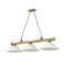 Z-Lite Cordon 3 Light Billiard, Rubbed Brass & White Mottle 2306-3RB-WM16 - alternate 7